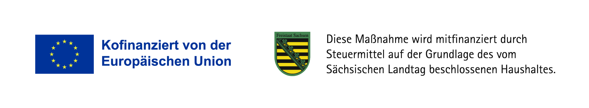 Kofinanziert von der Europäischen Union. Diese Maßnahme wird mitfinanziert durch Steuermittel auf der Grundlage des vom Sächsischen Landtag beschlossenen Haushaltes.